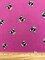 Pink Bulldog Print Double Brushed Jersey Knit Fabric By the Yard